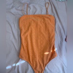 Orange Rue 21 body suit